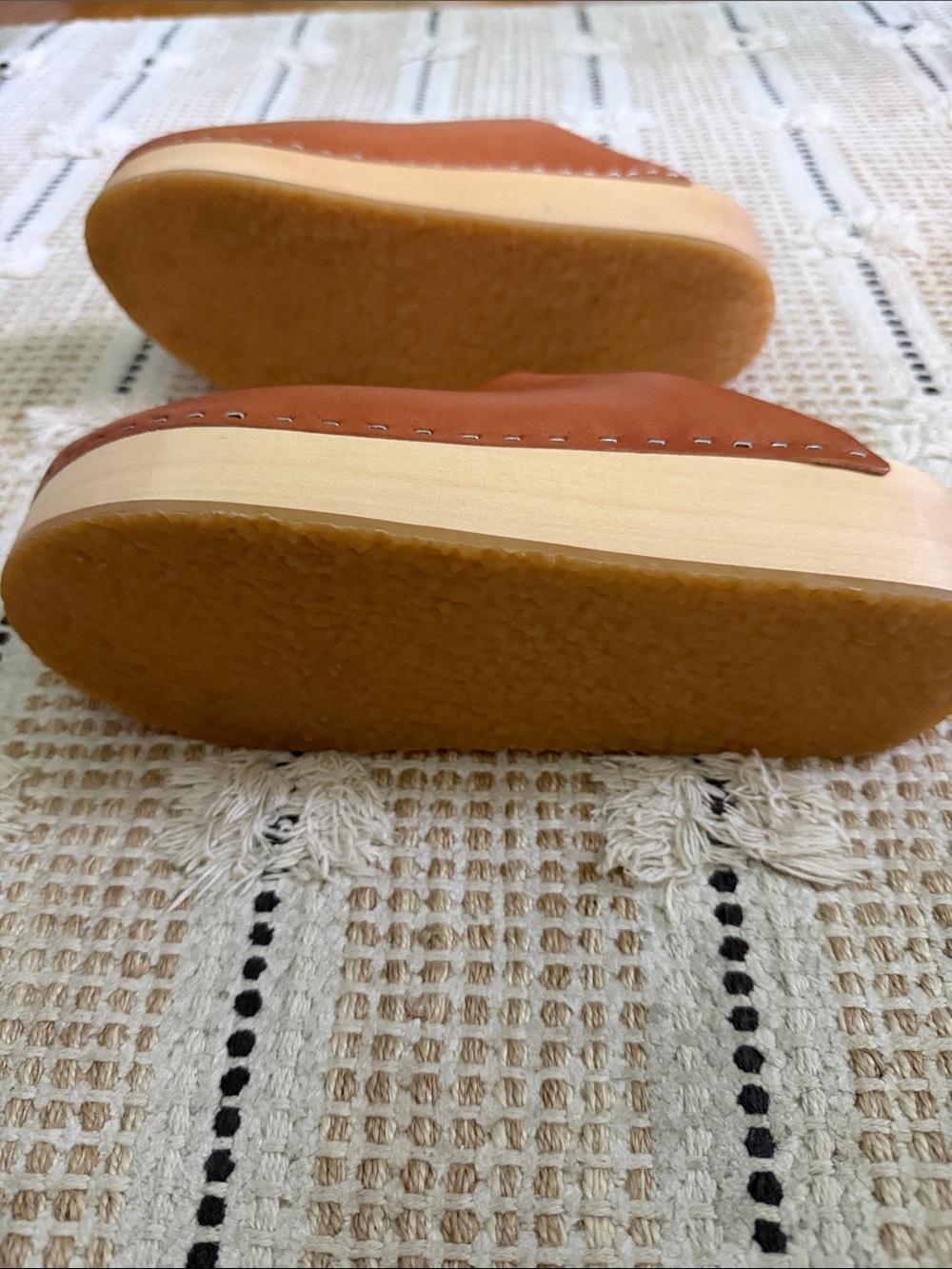 Bryr Tan Leather Platform Clogs - Picture 4 of 4